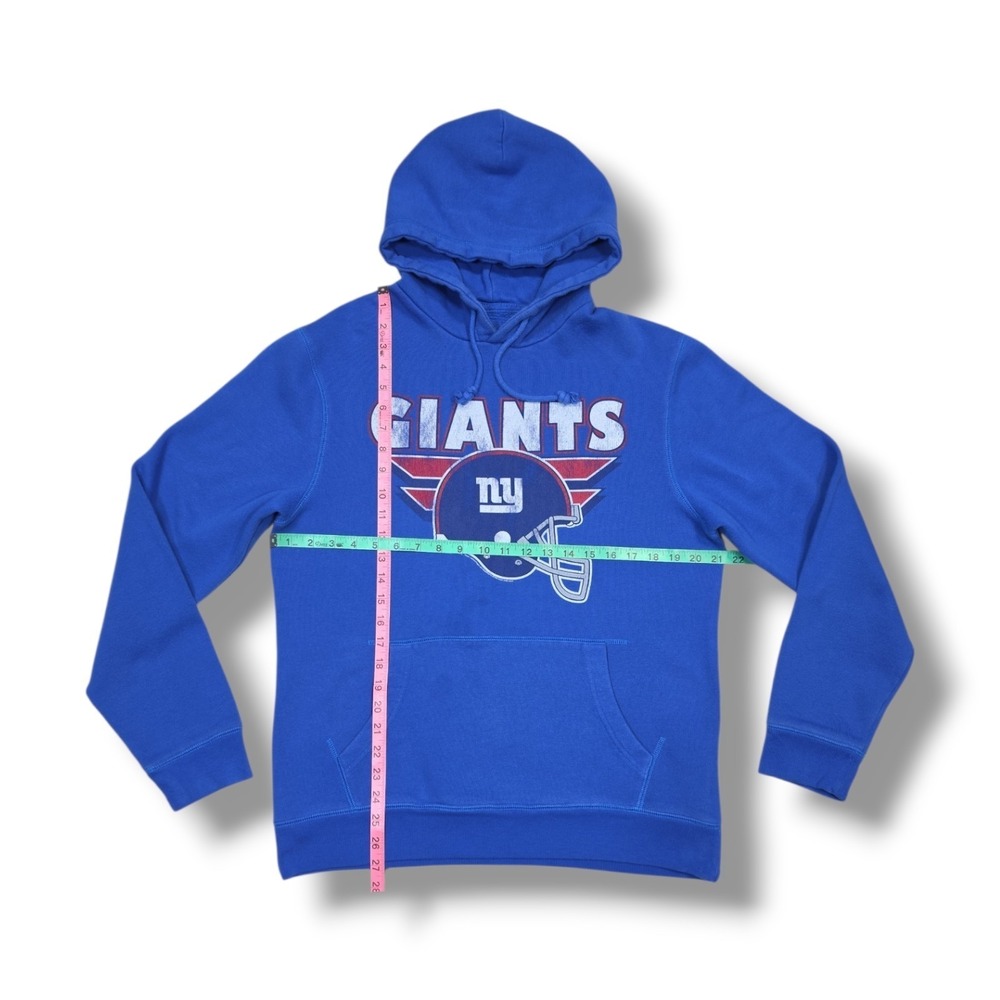 NFL New York Giants Front & Back Graphic Blue Junk Food Pullover Hoodie Men's L - Picture 3 of 8